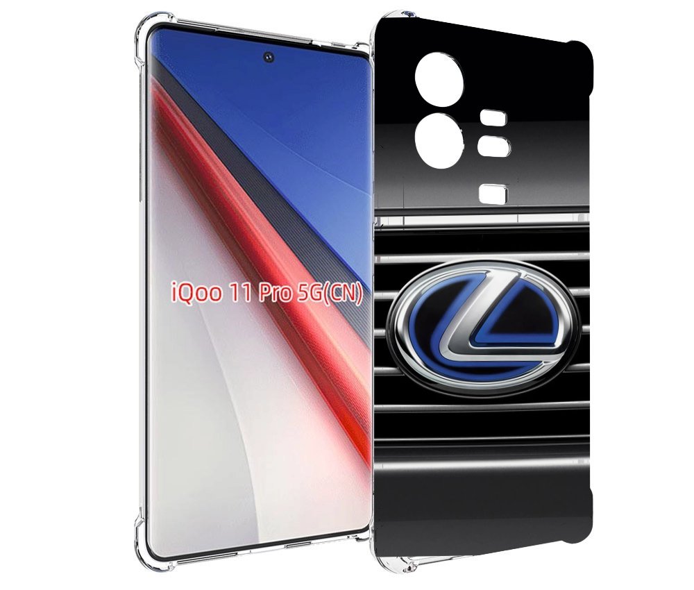 

Чехол бампер MyPads lexus-лексус-2 для Vivo iQOO 11 Pro противоу..., Прозрачный, Tocco