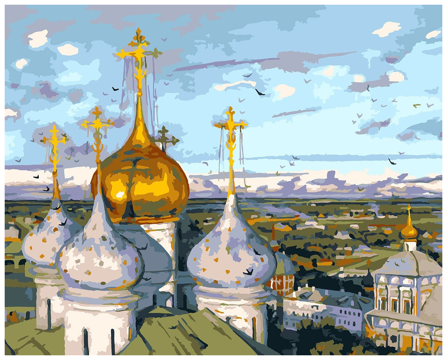 

Картина по номерам Lori Купола и ласточки Рх-051, 977-700