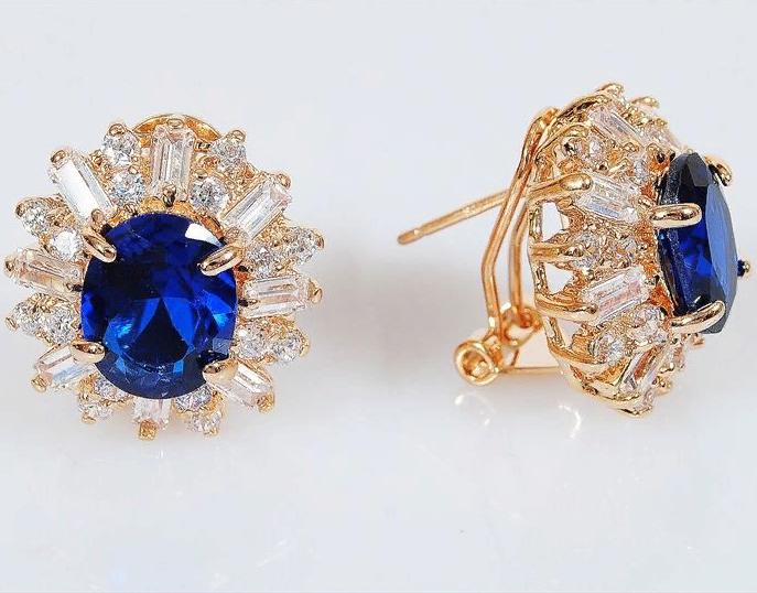

Серьги из ювелирного сплава Lotus Jewelry 141E-40sz, циркон/шпинель, 141E-40sz
