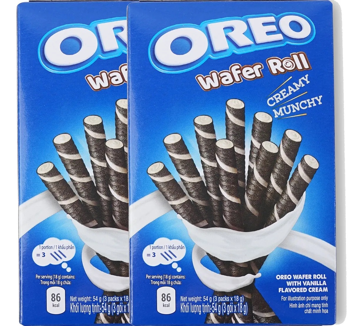 

Вафельные трубочки Oreo Wafer Roll Vanilla 54 г х 2 шт