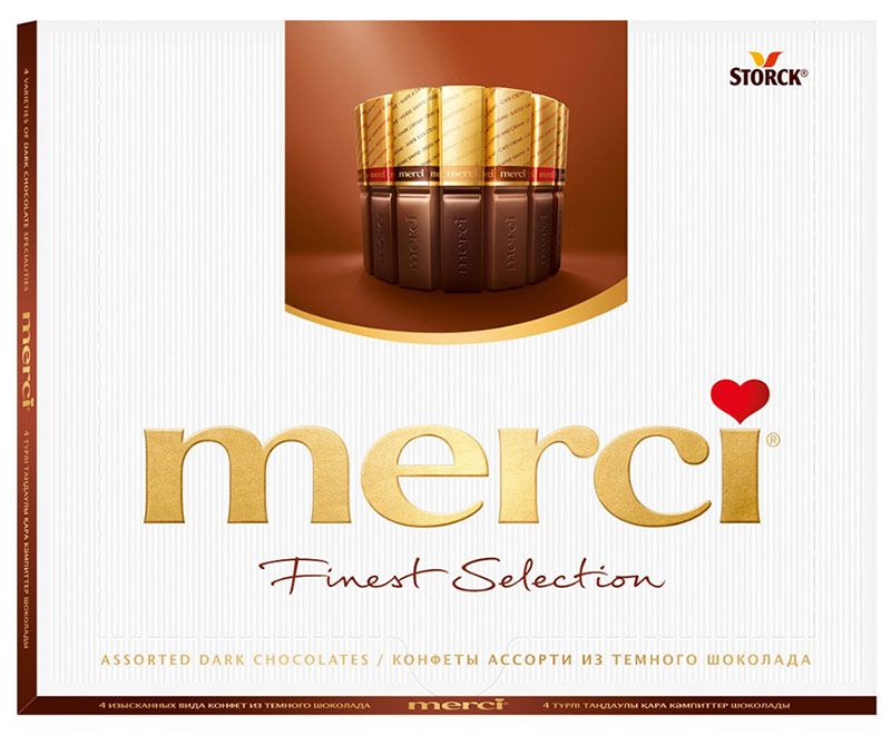 

Шоколад Merci Ассорти из тёмного шоколада, 250 г х 2 шт