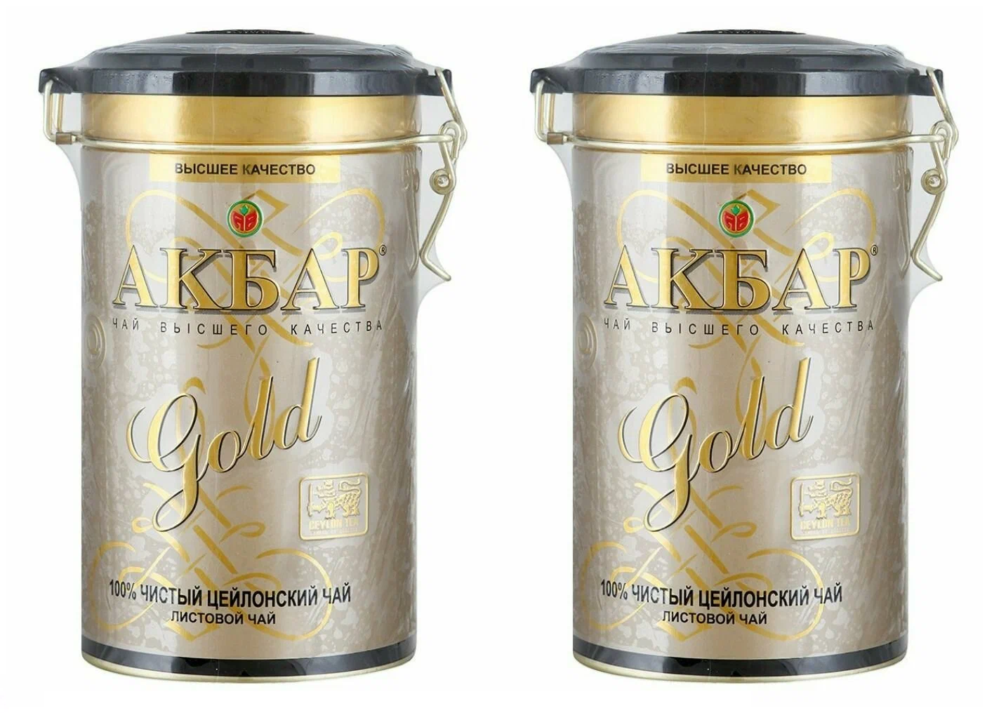 Чай черный Akbar Gold Tea FBOP, среднелистовой, 225 г х 2 шт