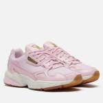 Adidas falcon cheap grise et rose