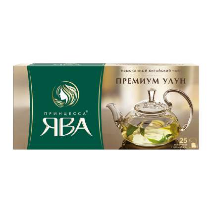 Чай зеленый Принцесса Ява Премиум Улун 25 пакетиков