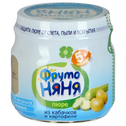 Пюре овощное ФрутоНяня Из кабачков и картофеля с 5 месяцев 80 г