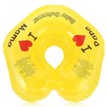 Круг на шею для купания, полноцветный, цвет жёлтый Baby Swimmer