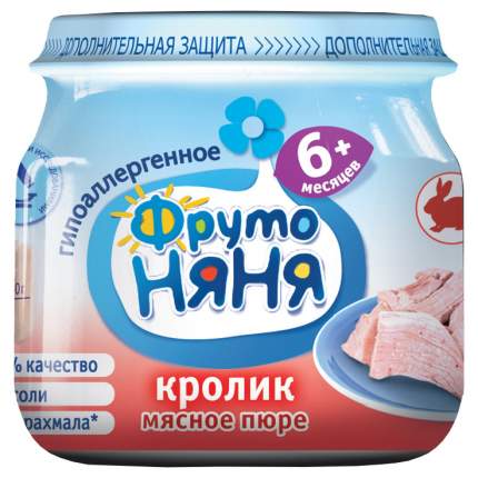 Пюре мясное ФрутоНяня Из мяса кролика с 6 месяцев 80 г