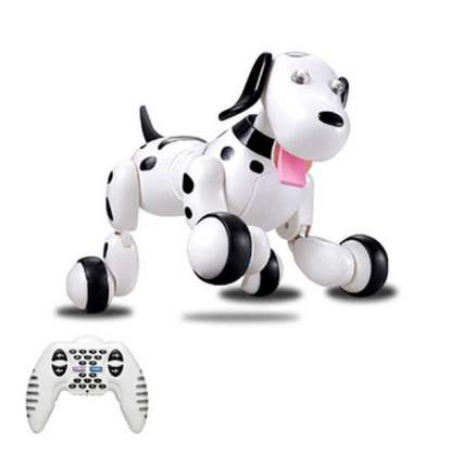 Радиоуправляемая робот-собака HappyCow Smart Dog 777-338 Черный/Белый