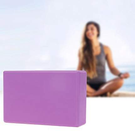 Блок для йоги Atlanterra ATYB01 23x15x7,6 см, фиолетовый