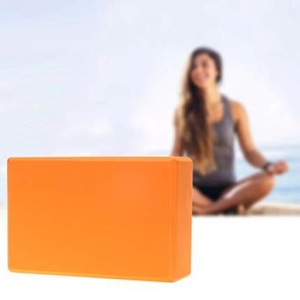 Блок для йоги Atlanterra ATYB01 23x15x7,6 см, оранжевый