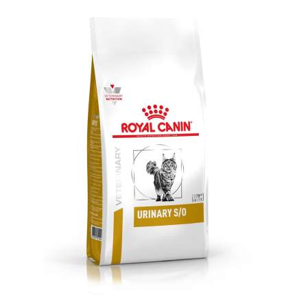 Сухой корм для кошек ROYAL CANIN Urinary S/O, лечение и профилактика МКБ, 1,5кг