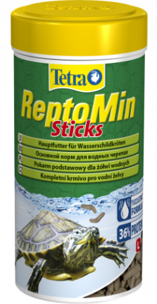 Корм для рептилий Tetra ReptoMin Sticks в виде палочек для водных черепах, 1000мл