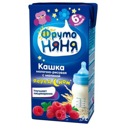 Каша молочная ФрутоНяня Рисовая с малиной с 6 мес. 200 г