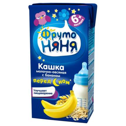 Каша молочная ФрутоНяня Овсяная с бананом с 6 мес. 200 г