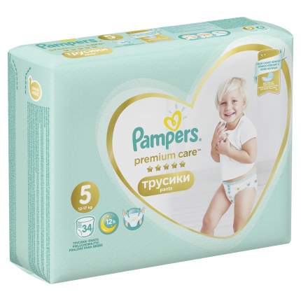 Трусики Pampers Premium Care 5 (12-17 кг), 34 шт.