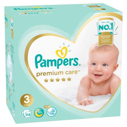 Подгузники Pampers Premium Care 3 (6-10 кг), 114 шт.
