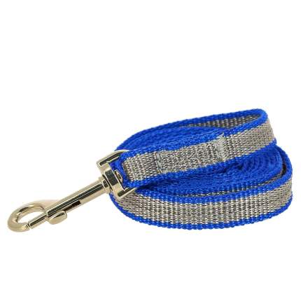 Поводок универсальный для собак Каскад, капрон, синий, длина 2 м х 15 мм