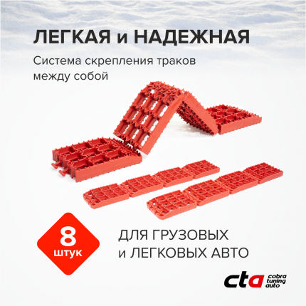 Антибукс Z-TRACK PRO противобуксовочные ленты (комплект - 6 траков)