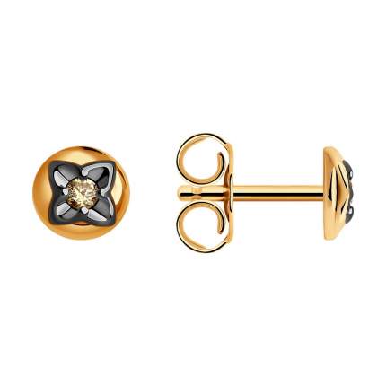 Серьги из красного золота с бриллиантом Diamant   ...