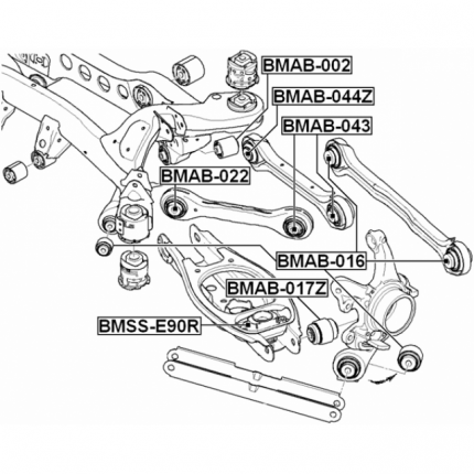Сайлентблок Febest BMAB016