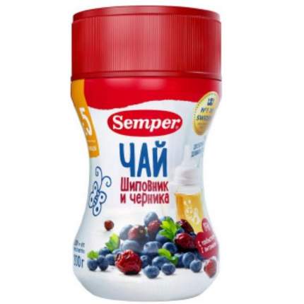 Чай Semper Шиповник и черника с 5 мес 200 г