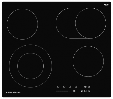 Встраиваемая варочная панель электрическая KUPPERSBERG ECS 627 черный