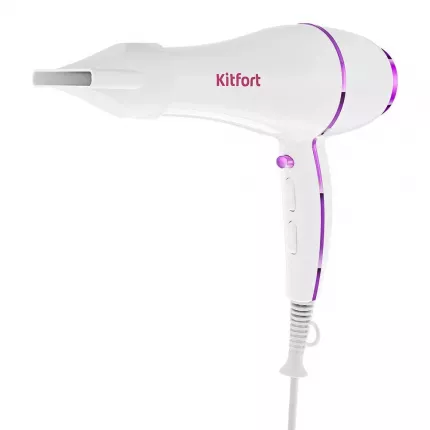 Фен KitFort КТ-3215 1600 Вт белый, розовый