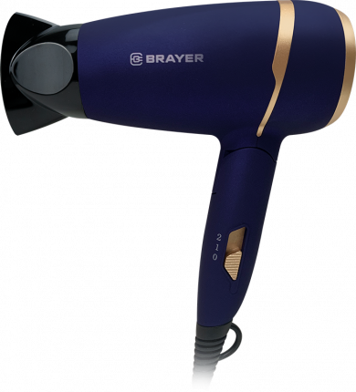 Мощность 1400 Вт 2 скорости воздушного потока Складная ручка Прорезиненное покрытие soft-touch Cъемный фильтр Петелька для  ...