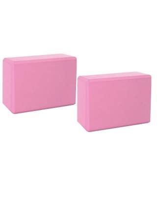 Блок для йоги ZDK 2 шт., розовый ZDKblock7.5/pink