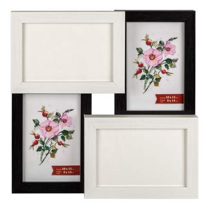 Мультирамка деревянная с оргстеклом "Gamma" (4 рамки), 10x15 см,   ...