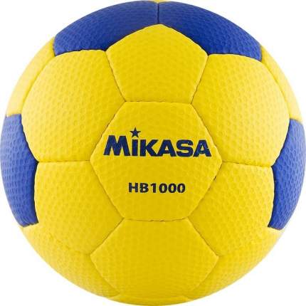Мяч гандб. "MIKASA HB 1000", синт.кожа, р. 1, руч. сшивка, желто-синий
