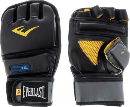 Снарядные перчатки Everlast Evergel Wristwrap Heavy Bag Boxing Gloves, черный, S/M