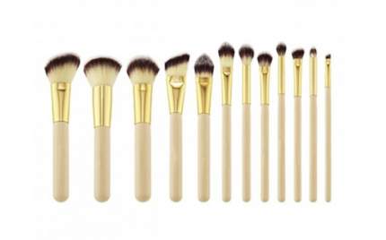 Набор из 12 кисточек для нанесения макияжа в футляре-тубе премиум-класса, Premium brushes