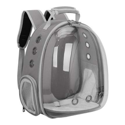 Рюкзак переноска для животных с окном для обзора 310*420*280 мм, серый