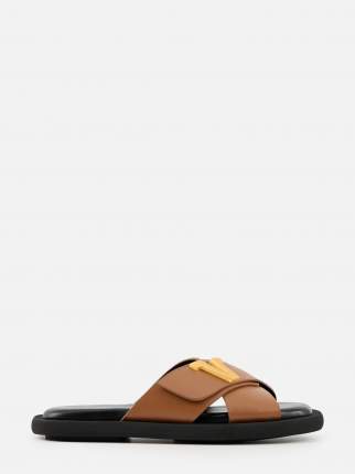 Шлепанцы женские Arive 0086 коричневые 38 RU