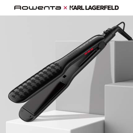 Выпрямитель волос Rowenta x Karl Lagerfeld Extra Liss SF411LF0, черный