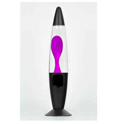 Лава-лампа, 35 см Black, Прозрачная/Фиолетовая