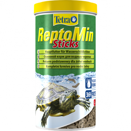 Корм для рептилий Tetra ReptoMin Sticks в виде палочек для водных черепах, 1000мл