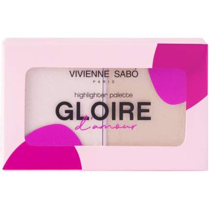 Палетка хайлайтеров VIVIENNE SABO Gloire D'amour мини тон 01 6 г