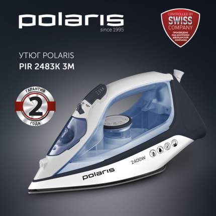 Утюг Polaris PIR 2483K, белый/синий