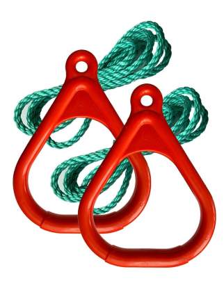 ROK 2 шт гимнастические кольца с веревкой для турников, детских площадок