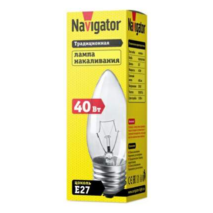 Лампа накаливания Navigator Е27 40 Вт прозрачная свеча 20 шт