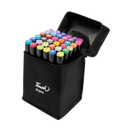 Set of two-sided markers touch lecai (80 colors) - AliExpress