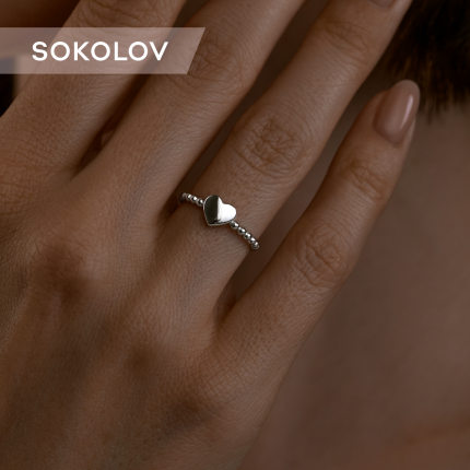 Кольцо из серебра р. 19,5 SOKOLOV 94013368
