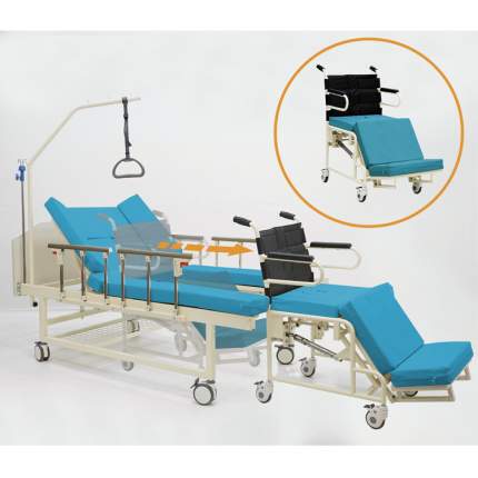 Механическая функциональная медицинская кровать с интегр. креслом-каталкой MET INTEGRA