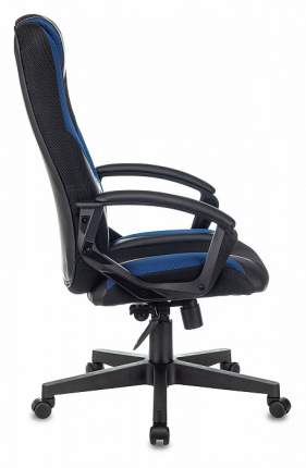 Кресло игровое ZOMBIE VIKING-9/BL+BLUE черный/синий искусст.кожа/ткань