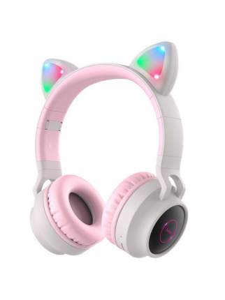 Беспроводные наушники Hoco W27 Cat Ear Pink