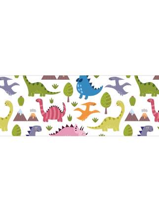 Корзина для игрушек JoyArty Цветные динозавры 35x35 см