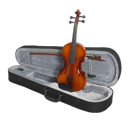 Скрипка в комплекте с подбородником Brahner Bv-300 1/4, футляром, смычком и канифолью