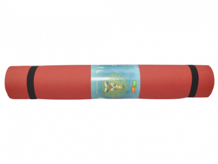 Коврик для йоги Go Do КВ6103 оранжевый 173 см, 0,6 мм